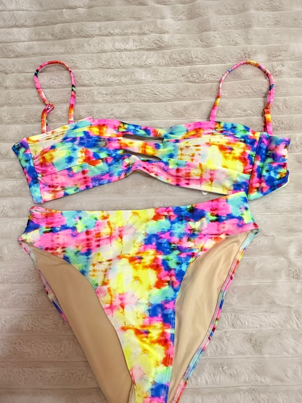 Women’s Tie-Dye Bikini Set - Multicolor